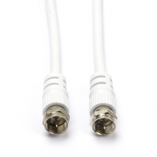 Nedis F connector kabel - Nedis - 2 meter (Wit) CSGL41000WT20 CSGP41000WT20 N010408322 - 