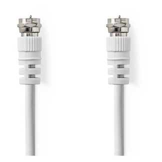 Nedis F connector kabel - Nedis - 3 meter (Wit) CSGL41000WT30 CSGP41000WT30 N010408323 - 2