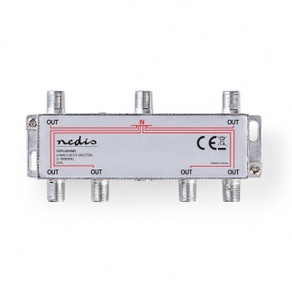 Nedis F connector splitter - Nedis (6-weg, 10 dB) SSPL600ME N030408102 - 1