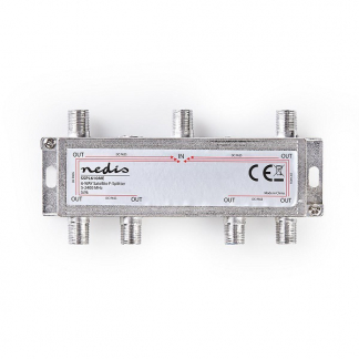 Nedis F connector splitter - Nedis (6-weg, 17 dB) SSPL610ME N030408121 - 1