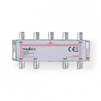 Nedis F connector splitter - Nedis (8-weg, 11 dB) SSPL800ME N030408103 - 