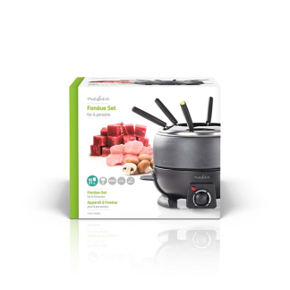 Nedis Fondueset | Nedis (800W, 2.3 L, 220-240V, 6 personen) FCFO110EBK6 N170108010 - 