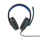 Nedis Gaming headset | Nedis | 2.2 meter (Bedraad, Jack 3.5 mm, Microfoon, Zwart/Blauw) GHST100BK K170105047 Nedis Gaming headset | Nedis | 2.2 meter (Bedraad, Jack 3.5 mm, Microfoon, Zwart/Blauw) GHST100BK K170105047