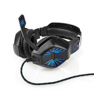 Nedis Gaming headset | Nedis | 2.2 meter (Bedraad, Jack 3.5 mm, Microfoon, led) GHST250BK K101504044 - 1
