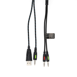 Nedis Gaming headset | Nedis | 2.2 meter (Bedraad, Jack 3.5 mm, Microfoon, led) GHST250BK K101504044 - 3