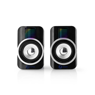 Nedis Gaming luidsprekers | Nedis (30 watt, RGB) GSPR20020BK K101504047 - 1