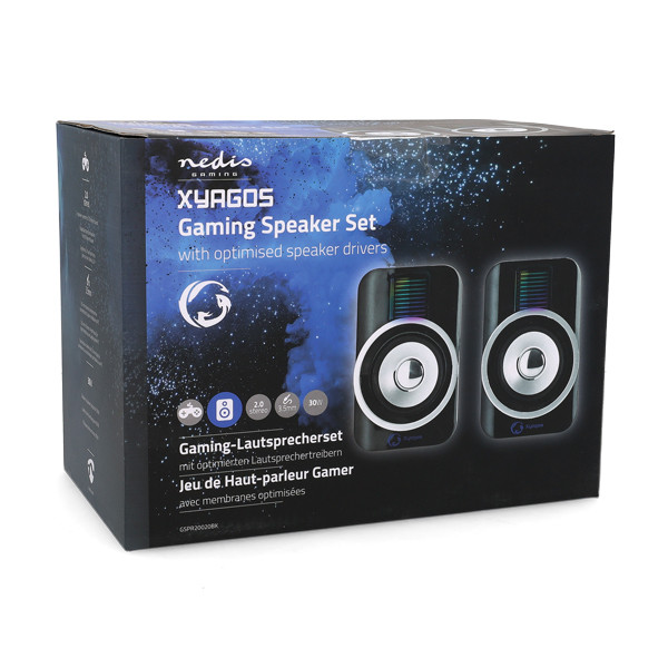 Nedis Gaming luidsprekers | Nedis (30 watt, RGB) GSPR20020BK K101504047 - 5
