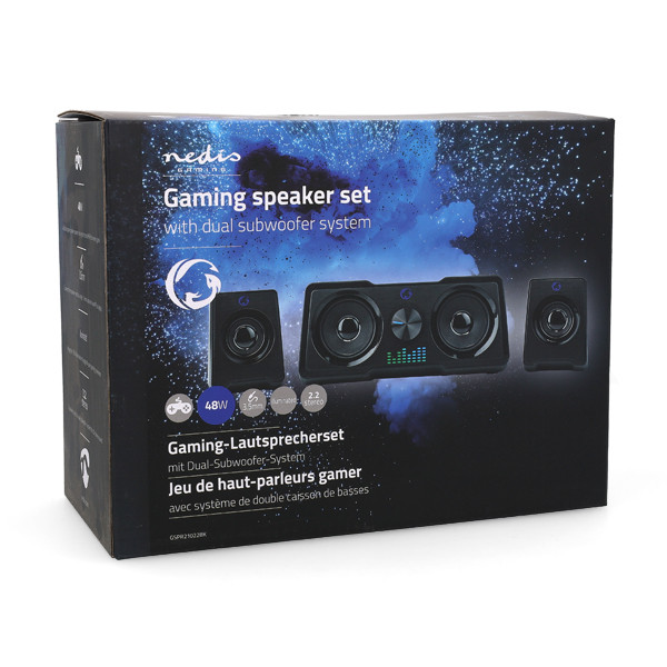 Nedis Gaming luidsprekers | Nedis (48 watt, led) GSPR21022BK K101504025 - 6