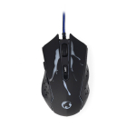 Nedis Gaming muis | Nedis (USB, 6-knops, 1200-3600 dpi, Blauw/Groen) GMWD210BK K101504017 - 3