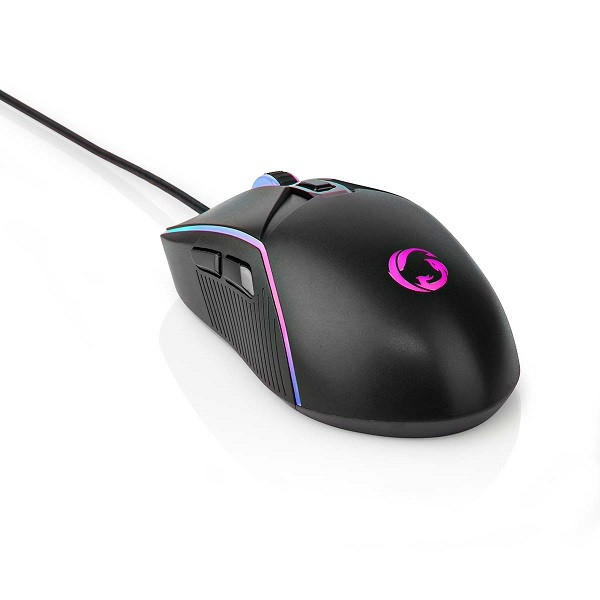 Nedis Gaming muis | Nedis (USB, 6-knops, 800-7200 dpi, RGB) GMWD510BK K101504024 - 1