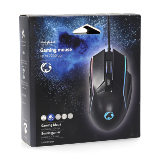 Nedis Gaming muis | Nedis (USB, 6-knops, 800-7200 dpi, RGB) GMWD510BK K101504024 - 5