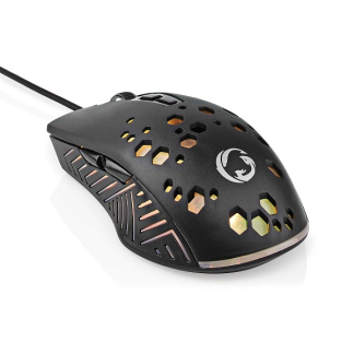 Nedis Gaming muis | Nedis (USB, 7-knops, 800-7200 dpi, RGB) GMWD410BK K101504022 - 