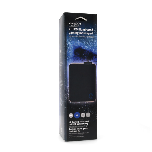 Nedis Gaming muismat | Nedis | 250 x 350 mm (RGB, Antislip) GMPDL110BK K101504009 - 4