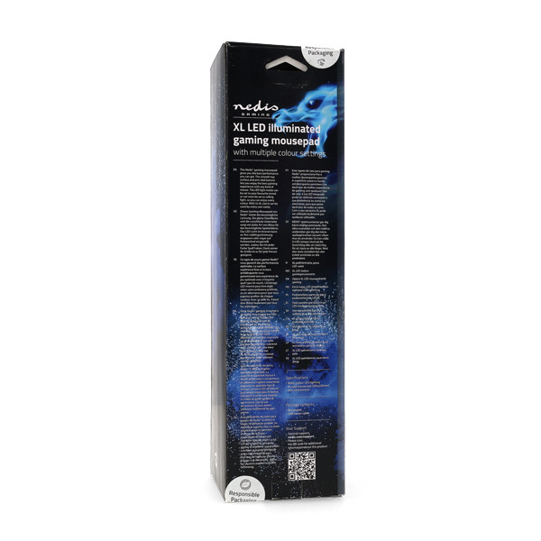 Nedis Gaming muismat | Nedis | 250 x 350 mm (RGB, Antislip) GMPDL110BK K101504009 - 5