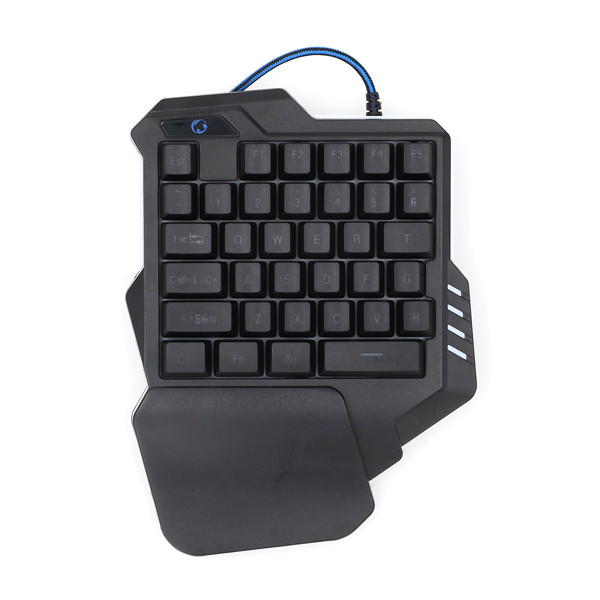 Nedis Gaming toetsenbord | Nedis (Enkelhandig, USB, RGB) GKBDS110BK K101504043 - 1