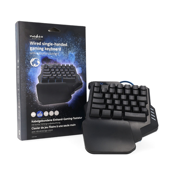 Nedis Gaming toetsenbord | Nedis (Enkelhandig, USB, RGB) GKBDS110BK K101504043 - 5