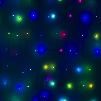 Nedis Gordijnverlichting met app | Nedis SmartLife | 3 x 3 meter  (180 leds, Wifi, Timer, RGB, Binnen/Buiten) WIFILXC01C180 A151200109 - 3