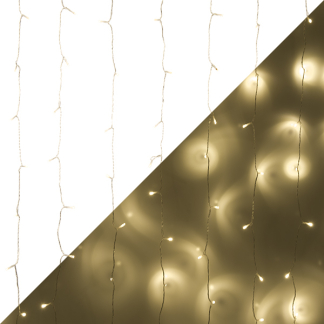 Nedis Gordijnverlichting met app | Nedis SmartLife | 3 x 3 meter  (200 leds, Wifi, Timer, Warm wit, Binnen/Buiten) WIFILXC01W200 A151200108 - 1