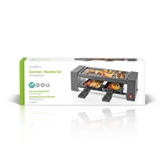 Nedis Gourmetstel | Nedis | 2 personen (Raclette, Grill, 400W) FCRA210FBK2 K170108141 - 