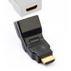 Nedis HDMI adapter - Nedis (4K@30Hz, Draaibaar, Verguld) CVGP34905BK N050100025