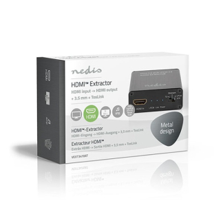 Nedis HDMI audio extractor | Nedis (4K@60Hz, HDMI, Toslink, Jack) VEXT3470AT K020100052 - 2