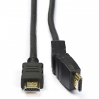 Nedis HDMI kabel 1.4 | Nedis | 1.5 meter (4K@30Hz, Draaibaar) CVGP34290BK15 N010101168 Nedis HDMI kabel 1.4 | Nedis | 1.5 meter (4K@30Hz, Draaibaar) CVGP34290BK15 N010101168