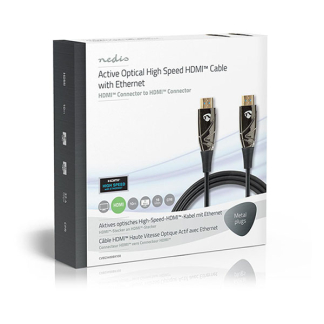 Nedis HDMI kabel 2.0 | Nedis | 10 meter (4K@60Hz, Glasvezel) CVBG3400BK100 K010101479 - 3