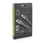 Nedis HDMI kabel 2.0 | Nedis | 2 meter (4K@60Hz, HDR, Nylon, Antraciet) CVTB34000GY20 K010101042 - 2