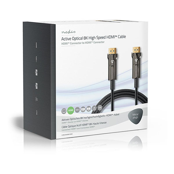 Nedis HDMI kabel 2.1 | Nedis | 100 meter (8K@60Hz, Glasvezel, HDR) CVBG3500BK1000 K010101496 - 3