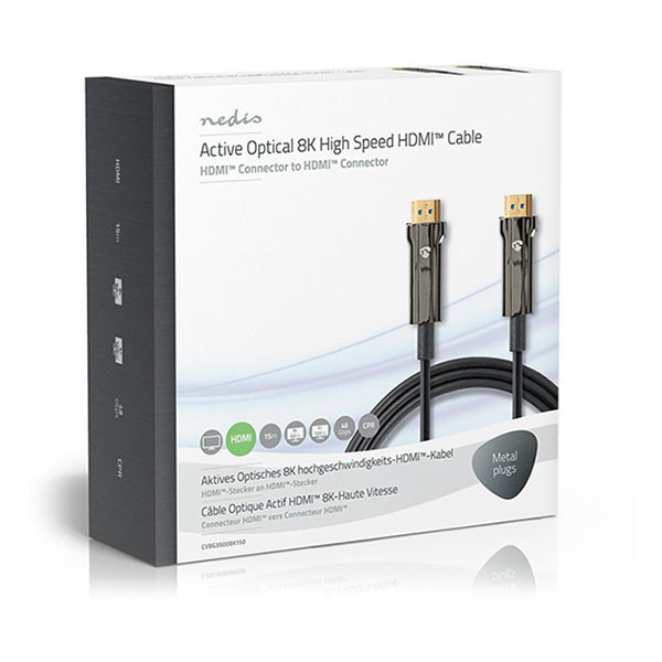 Nedis HDMI kabel 2.1 | Nedis | 15 meter (8K@60Hz, Glasvezel, HDR) CVBG3500BK150 K010101490 - 3