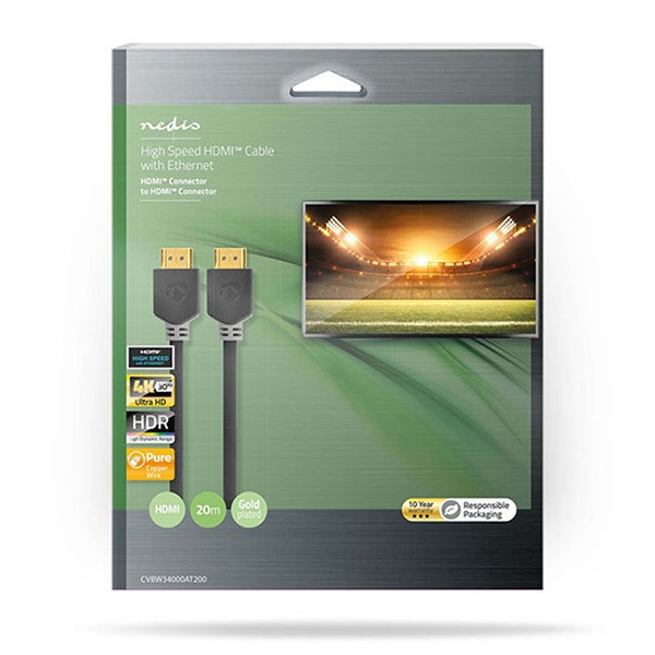 Nedis HDMI kabel 4K | Nedis | 20 meter (30Hz) CVBW34000AT200 A010101188 - 2