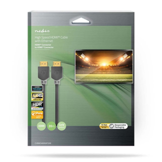 Nedis HDMI kabel 4K | Nedis | 20 meter (30Hz) CVBW34000AT200 A010101188 - 2