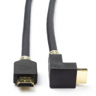 Nedis HDMI kabel 4K | Nedis | 2 meter (30Hz, Haaks 90°) CVBP34200AT20 A010101478 Nedis HDMI kabel 4K | Nedis | 2 meter (30Hz, Haaks 90°) CVBP34200AT20 A010101478