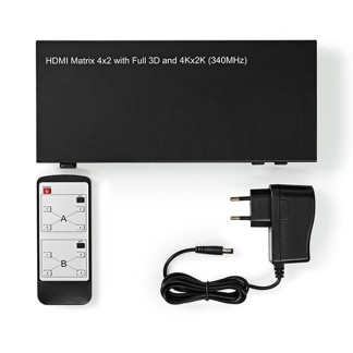 Nedis HDMI matrix | Nedis | 4- naar 2-poorts (Afstandsbediening, 4K@30Hz, HDCP) VMAT3462AT K020100045 - 4