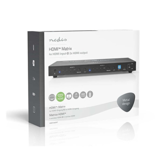 Nedis HDMI matrix | Nedis | 4- naar 2-poorts (Afstandsbediening, 4K@60Hz, HDCP, Toslink, 2x 3.5 mm) VMAT3482AT K020100066 - 3