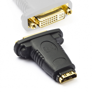 Nedis HDMI naar DVI-D koppelstuk | Nedis (DVI-I, Dual Link) CVGP34911BK N050100050 - 1