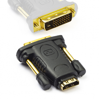 Nedis HDMI naar DVI adapter | Nedis (DVI-D, Dual Link, Verguld) CVGB34912BK CVGP34912BK N050100045 - 1