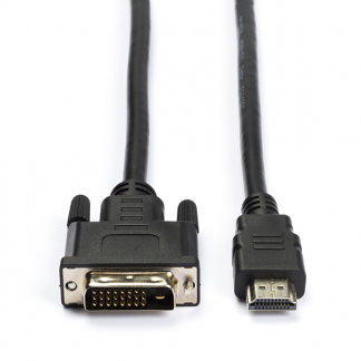 Nedis HDMI naar DVI kabel | Nedis | 2 meter (DVI-D, Dual Link, 100% koper) CCGL34800BK20 CCGP34800BK20 N010406300 - 