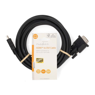 Nedis HDMI naar DVI kabel | Nedis | 3 meter (DVI-D, Dual Link, 100% koper) CCGL34800BK30 CCGP34800BK30 N010406301 - 2