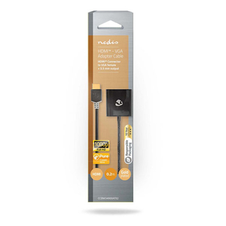 Nedis HDMI naar VGA adapter | Nedis | 0.2 meter (Jack 3.5 mm, Full HD, Verguld) CCBW34900AT02 K010113007 - 2