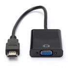 HDMI naar VGA adapter | Nedis | 0.2 meter (Jack 3.5 mm, Zwart)