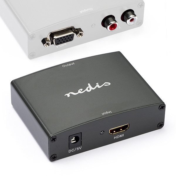 Respectvol Intrekking buis HDMI naar VGA adapter | Nedis (2 x Tulp, Full HD, 3D)