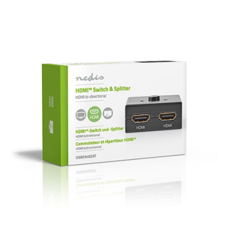 Nedis HDMI switch | Nedis | 2-poorts (4K@60Hz, HDCP, Actief, Bi-directioneel) VSWI3482AT K020100042 - 3