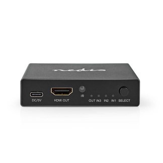 Nedis HDMI switch | Nedis | 3-poorts (Afstandsbediening, 4K@60Hz, HDCP) VSWI3493AT K020100068 - 1