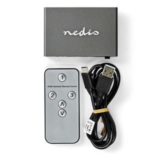 Nedis HDMI switch | Nedis | 3-poorts (Afstandsbediening, 4K@60Hz, HDCP) VSWI3493AT K020100068 - 4