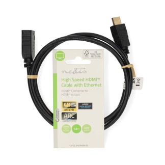 Nedis HDMI verlengkabel | Nedis | 1 meter (4K@60Hz, Verguld) CVGL34096BK10 K010108018 - 3