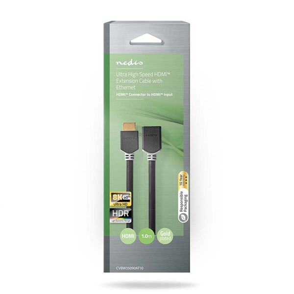 Nedis HDMI verlengkabel | Nedis | 1 meter (8K@60Hz, Verguld) CVBW35090AT10 K010108014 - 2