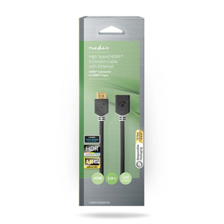 Nedis HDMI verlengkabel | Nedis | 3 meter (4K@60Hz, Verguld) CVBW34090AT30 K010108013 - 2