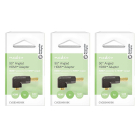 Nedis Haakse HDMI adapter | Nedis | 3 stuks (4K@30Hz, 90°, Verguld)  V050100005 - 2