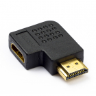 Nedis Haakse HDMI adapter - Nedis (4K@30Hz, Links, Verguld) CVGP34903BK N050100015 Nedis Haakse HDMI adapter - Nedis (4K@30Hz, Links, Verguld) CVGP34903BK N050100015